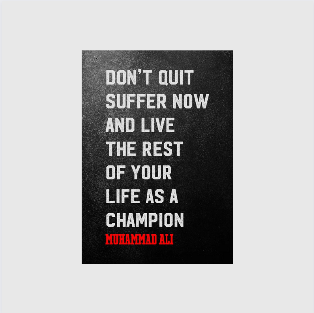 Don't quit!